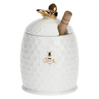 Porcelāna medus trauks La Porcellana Bianca Aperegina ORO 8cm