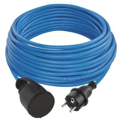Pagarin. kab. silikona 1/20m 1.5mm IP44 16A 3680W zils EMOS P01520W