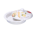 Porcelāna kūkas forma 27cm La Porcellana Bianca Goloserie ar vāku