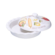 Porcelāna kūkas forma 27cm La Porcellana Bianca Goloserie ar vāku
