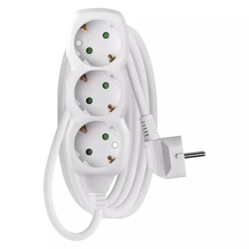Pagarinātājs 3/2m a/z balts PVC 1mm2 EMOS