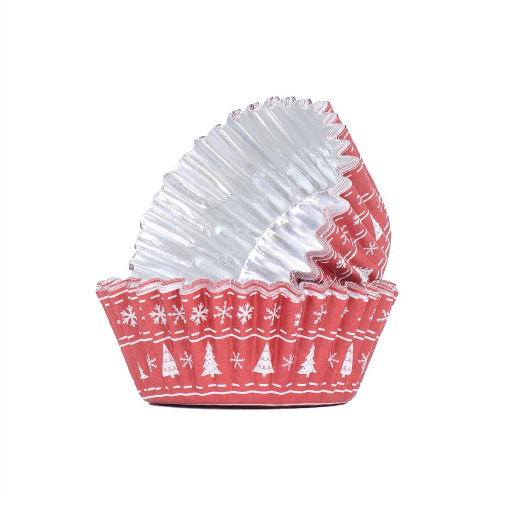 Kēksiņu papīra/folijas formiņas PME Cake 30gab. Ø 5cm Ziemassvētki