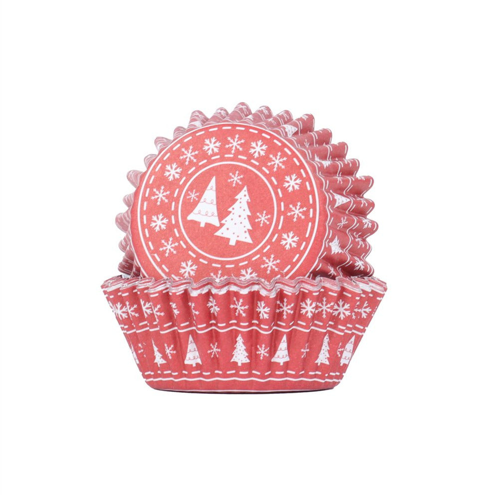 Kēksiņu papīra/folijas formiņas PME Cake 30gab. Ø 5cm Ziemassvētki