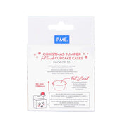 Kēksiņu papīra/folijas formiņas PME Cake 30gab. Ø 5cm Ziemassvētki