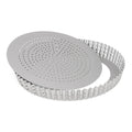Perforēta tartes/kiša forma 28cm ar izņemamu apakšu Patisse Silver-Top