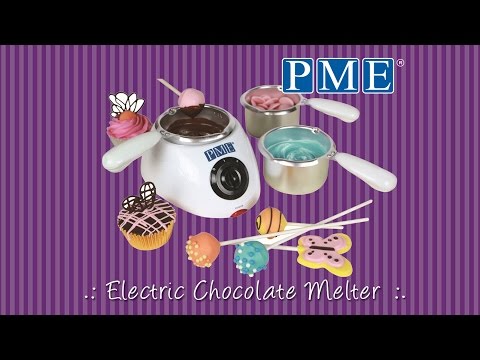 Elektrisks katliņš šokolādes kausēšanai PME Cake ar 3gab. 250g katliņiem