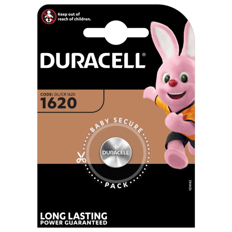 DL1620 3V baterija Duracell Electronics Lithium 1gb. 312764