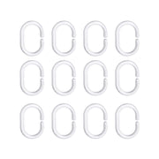 Dušas aizkari Rayen 180 x 200cm, balti ar pumpiņām