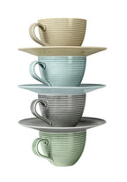 Seltmann Weiden porcelāna kafijas tasītes ar apakštasēm Color Glaze