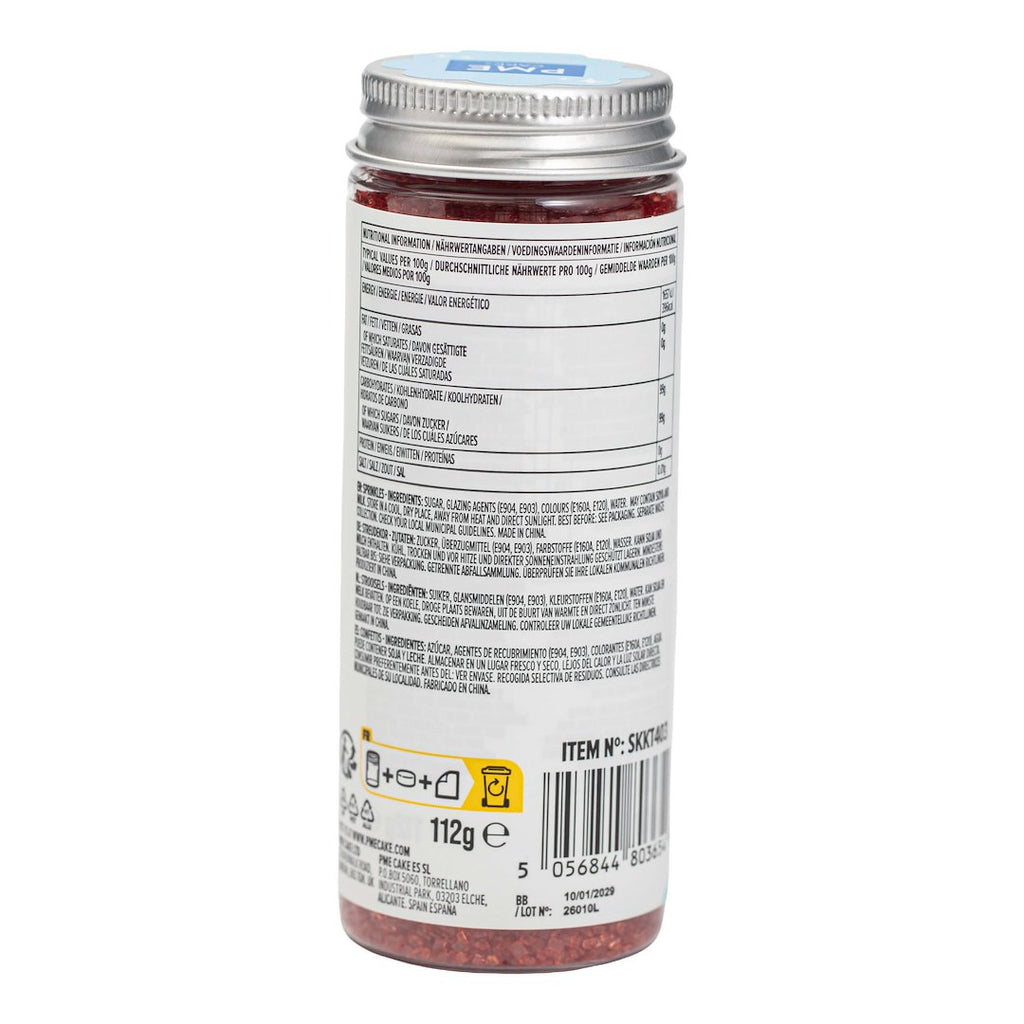 PME Cake Sprinkles cukura kristāli 112g