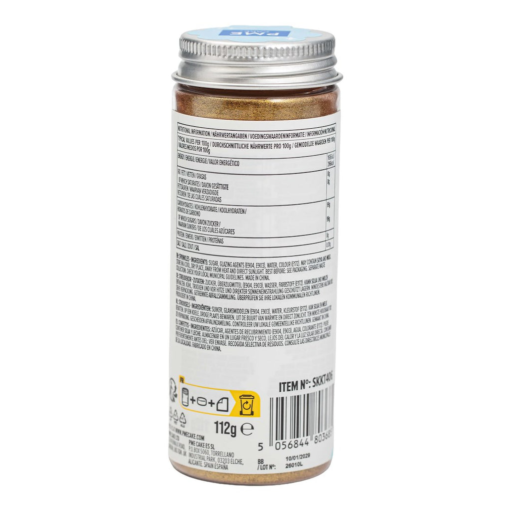 PME Cake Sprinkles cukura kristāli 112g