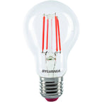 LED spuldze Sylvania GLS A60 FILAMENT E27 4W 80lm IP54 sarkana