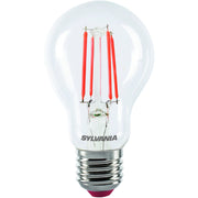 LED spuldze Sylvania GLS A60 FILAMENT E27 4W 80lm IP54 sarkana