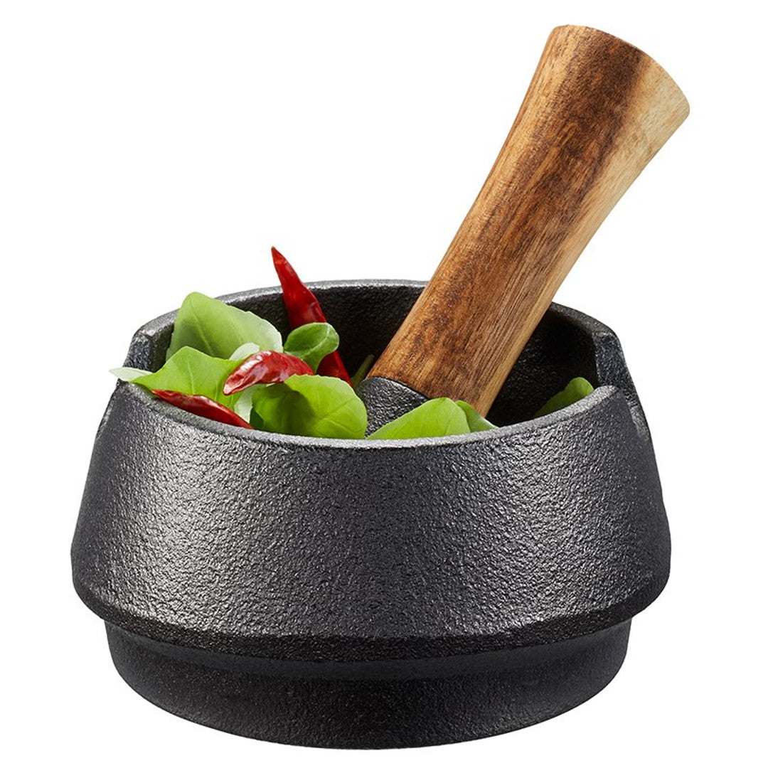 Čuguna piesta ar rīvi - dāvanu komplekts Gefu X-PLOSION® Spice Tower