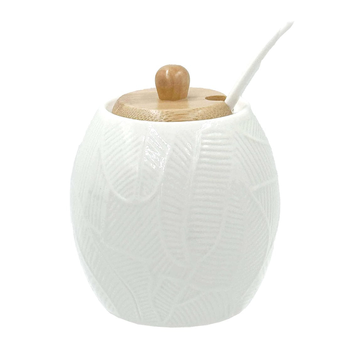 La Porcellana Bianca Intavola cukurtrauks ar vāku un karoti, 250 ml
