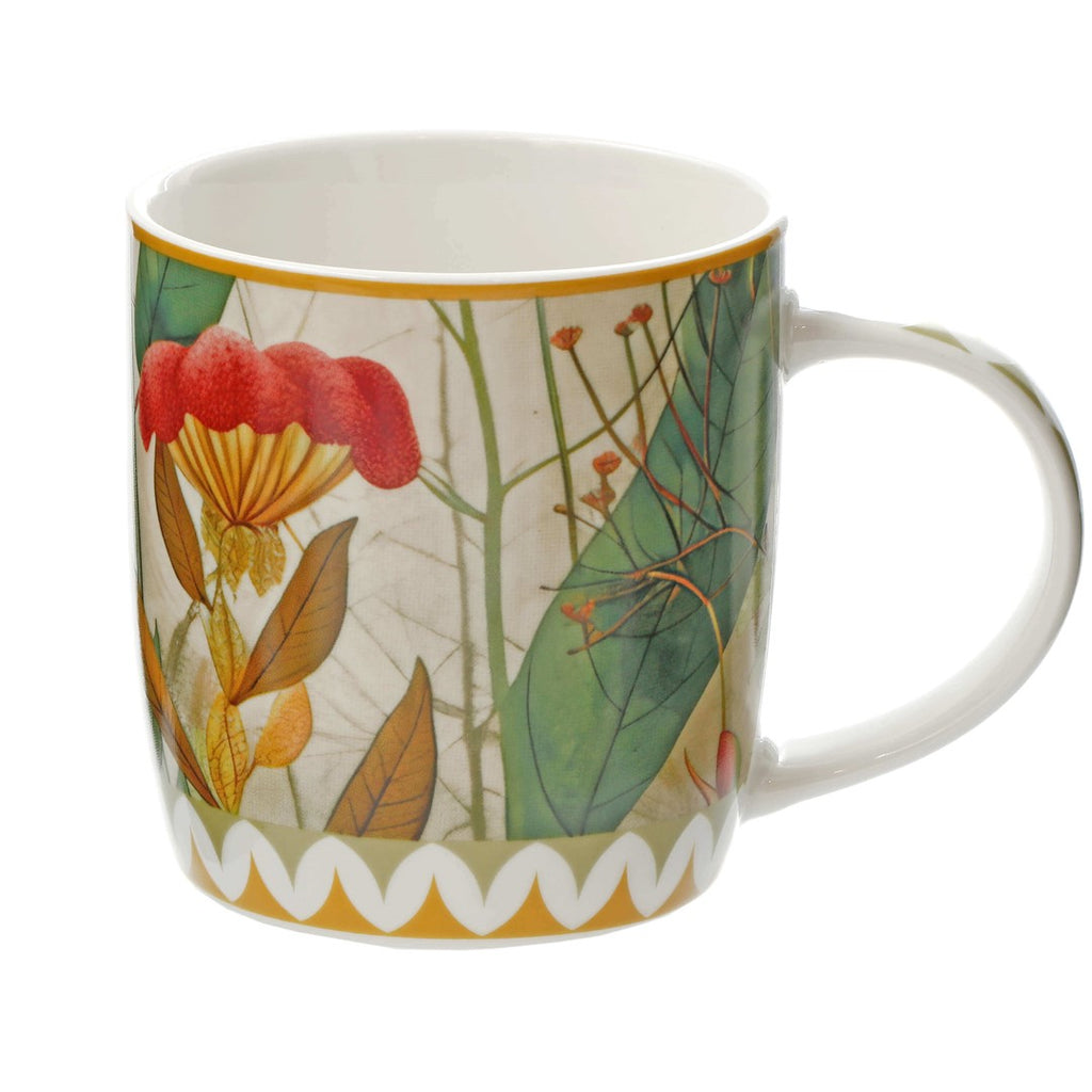 Mirabilia porcelāna krūzes 420ml, 2gab. Rose & Tulipani, dzeltenas