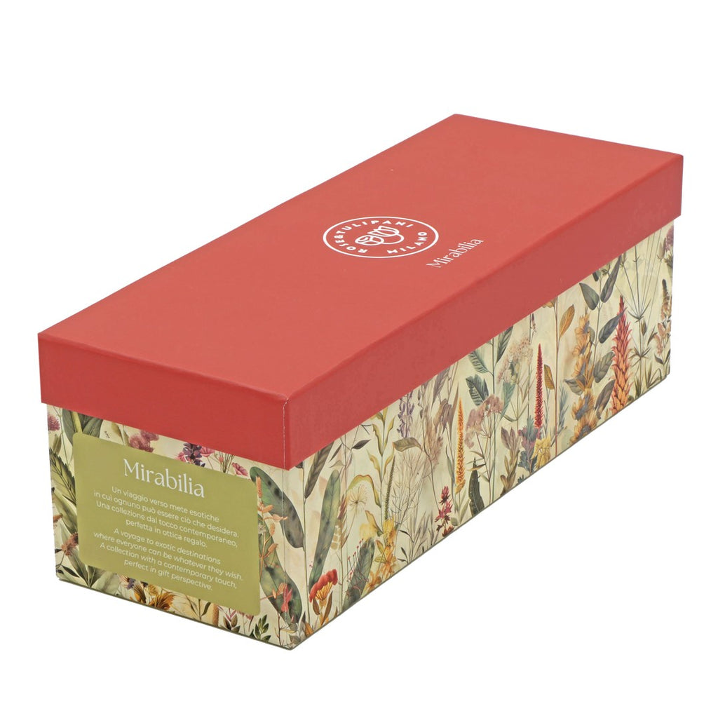 Mirabilia porcelāna krūzes 420ml, 2gab. Rose & Tulipani, sarkanas