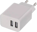 USB lādētājs SMART 3.1A 2-viet.(15W max)100-240V EMOS V0125