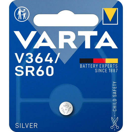 V364 1.55V/20mAh baterija VARTA Pulksteņu Sudraba 1gb. 00364 101 401