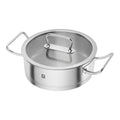 ZWILLING Pro dziļā nerūsējošā tērauda panna 24 cm ar vāku un diviem sānu rokturiem