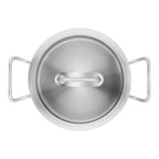 ZWILLING Pro dziļā panna 24 cm ar uzliktu vāku, skats no augšas