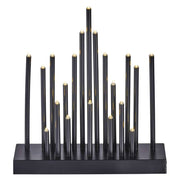 Adventes svečturis 20LED melns ar taimeri EMOS, 3xAA